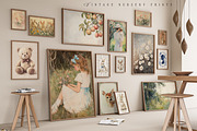VINTAGE NURSERY PRINTS, a Background Graphic by Lana Elanor (Thumbnail 4 of 9)