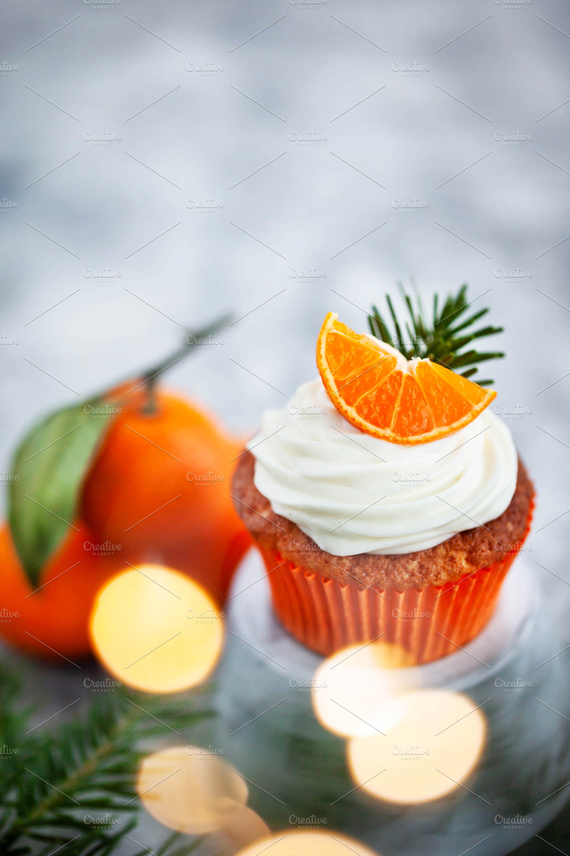Tangerine and carrot cupcake, a Food & Drink Photo by Kate S