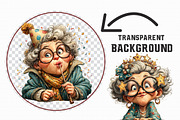 New year Funny Old Lady Sublimation, an Icon by Libby Wishes (Thumbnail 4 of 7)