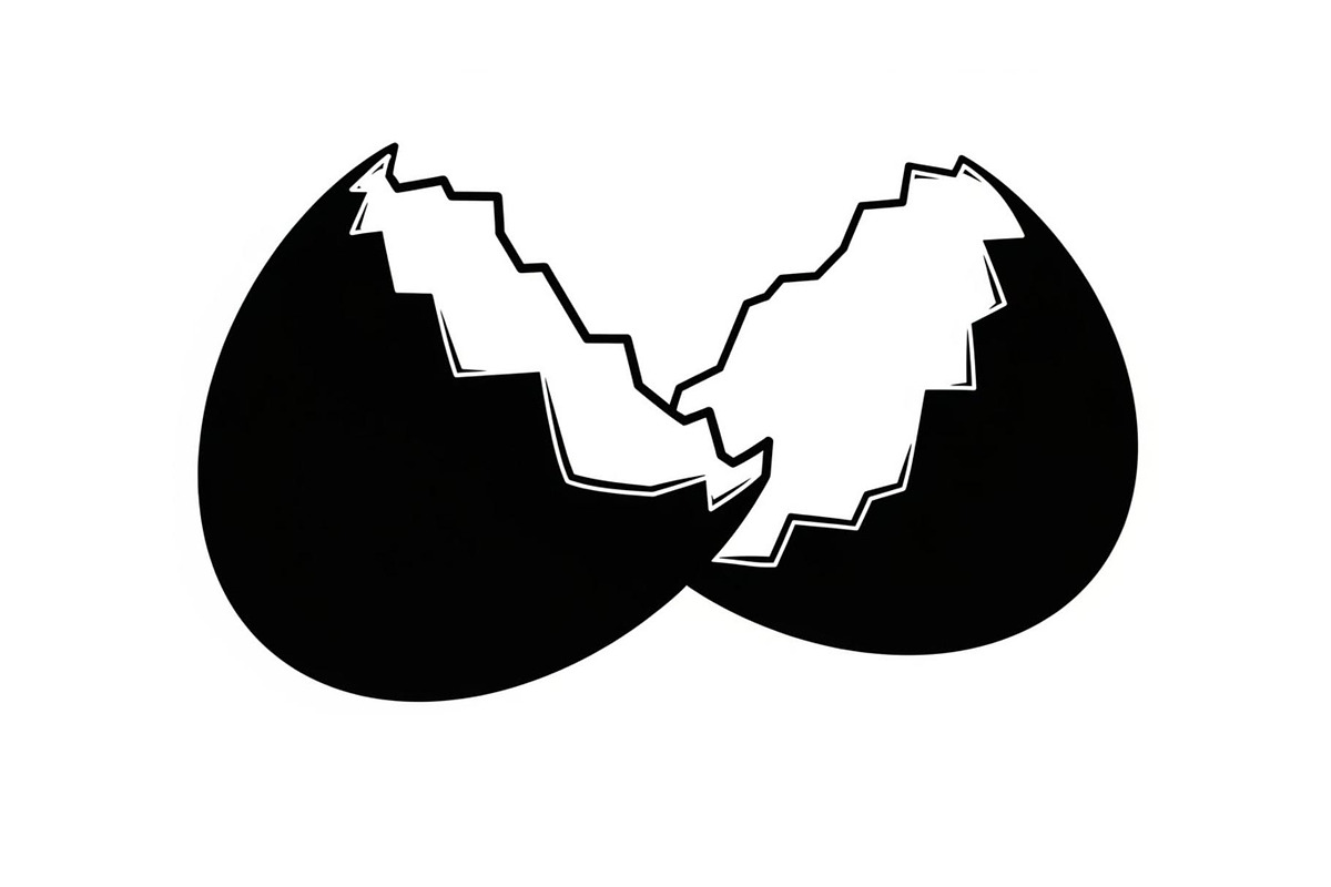 50 Cracked Egg Shell Silhouette, an Illustration by musafir_fashion (Photo 12 of 55)