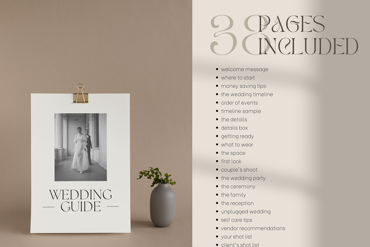 Wedding Photography Client Guide, a Marketing Template by Branding Babe Co. (Photo 5 of 9)