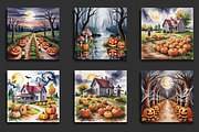 Watercolor Halloween Backgrounds, a Background Graphic by protabsorkar11 (Thumbnail 3 of 4)