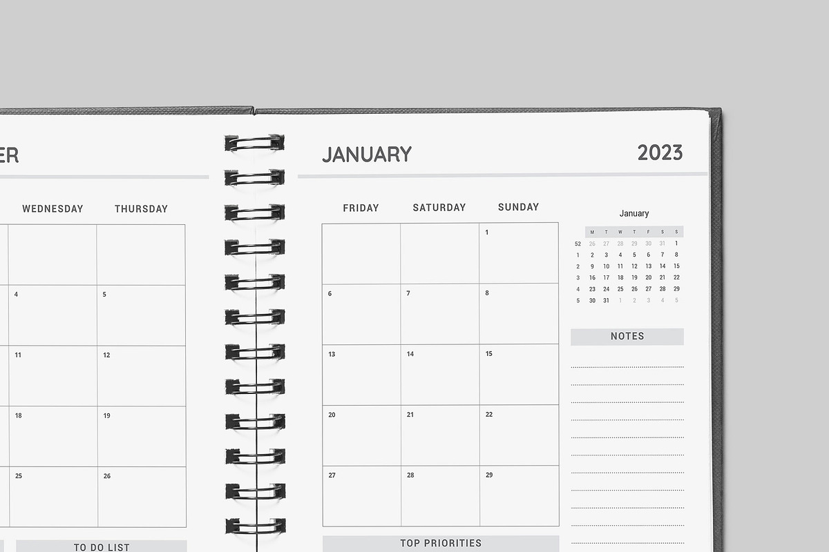 Ultimate Monthly Planner 2023-2024, a Stationery Template by Design Zone (Photo 2 of 5)
