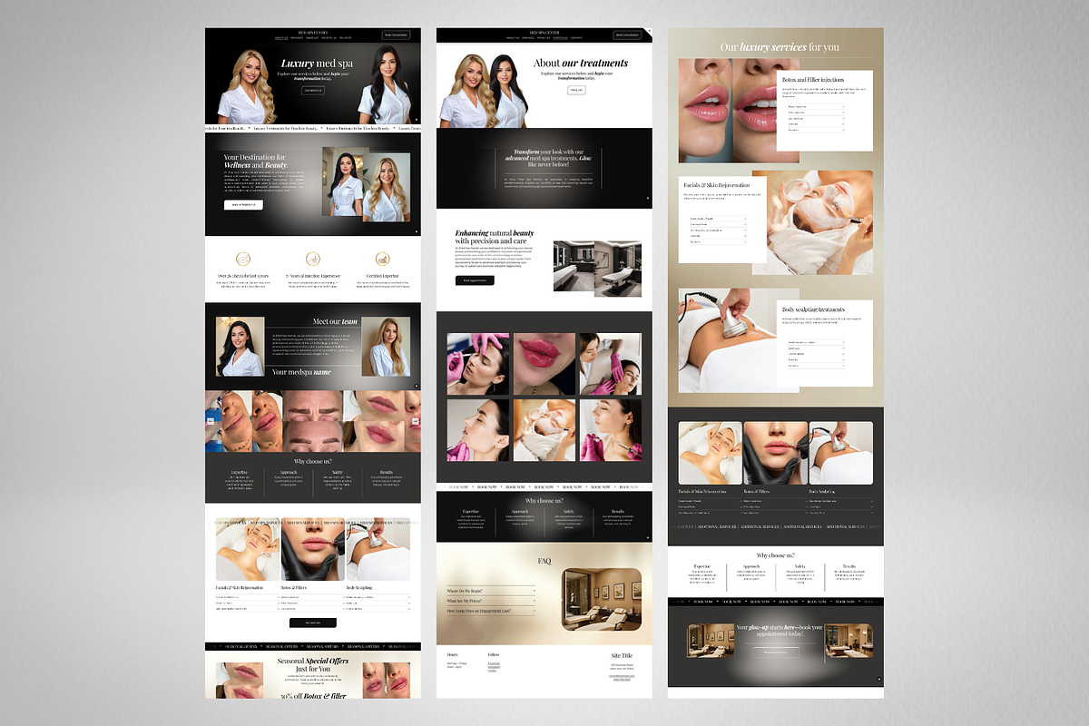 Squarespace Template Med spa Website, a Squarespace Template by Design Pro Templates (Photo 2 of 5)