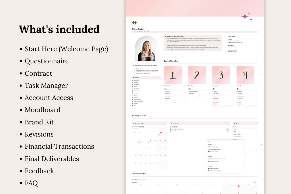 Client Portal, Project Management, a Presentation Template by Planner 2 Success (Photo 2 of 10)