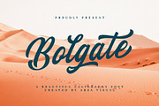 Bolgate - Script, a Script Font by ARSAVISUAL (Thumbnail 1 of 12)