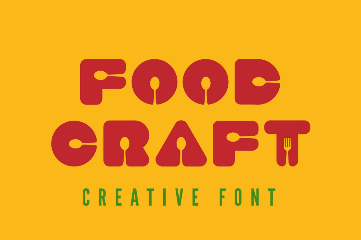 Food Craft Font