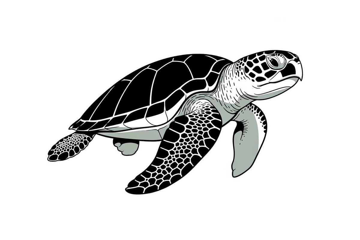 50 Sea Turtle Vector Silhouette Bund, an Illustration by jahid234 (Photo 45 of 51)