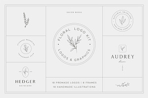 Botanical Logo kit, a Branding & Logo Template by Davide Bassu