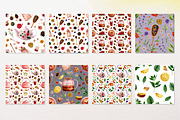 Tea and berry pie watercolor set, a Food Illustration by a_ptichkina (Thumbnail 4 of 6)