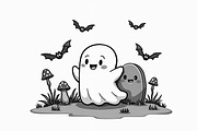 Spooky Halloween Clipart Bundle, an Illustration by yasushie (Thumbnail 13 of 26)