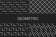 Minimalistc dark seamless patterns, a Pattern Graphic by ExpressShop (Thumbnail 3 of 10)