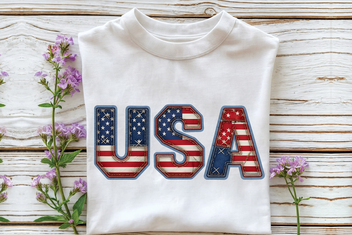 Independence Day USA Patchwork PNG, an Object Graphic by CraftArtStudio (Photo 2 of 4)