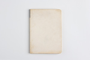 book white blank cover isolated.