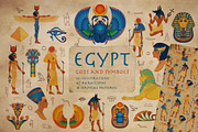 EGYPT: Gods & Symbols vector set., an Object Graphic by Varvara Gorbash (Thumbnail 1 of 9)