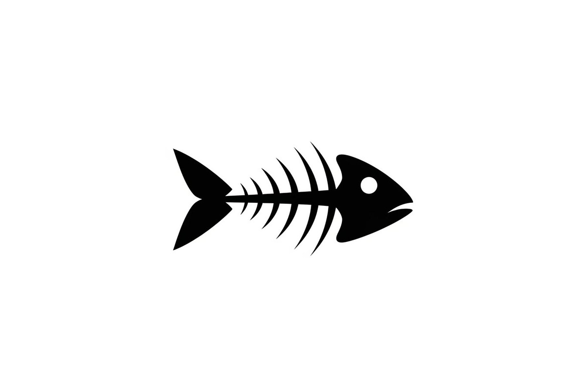 Fish Bone Skeleton Vector Bundle, an Illustration by Designs_River