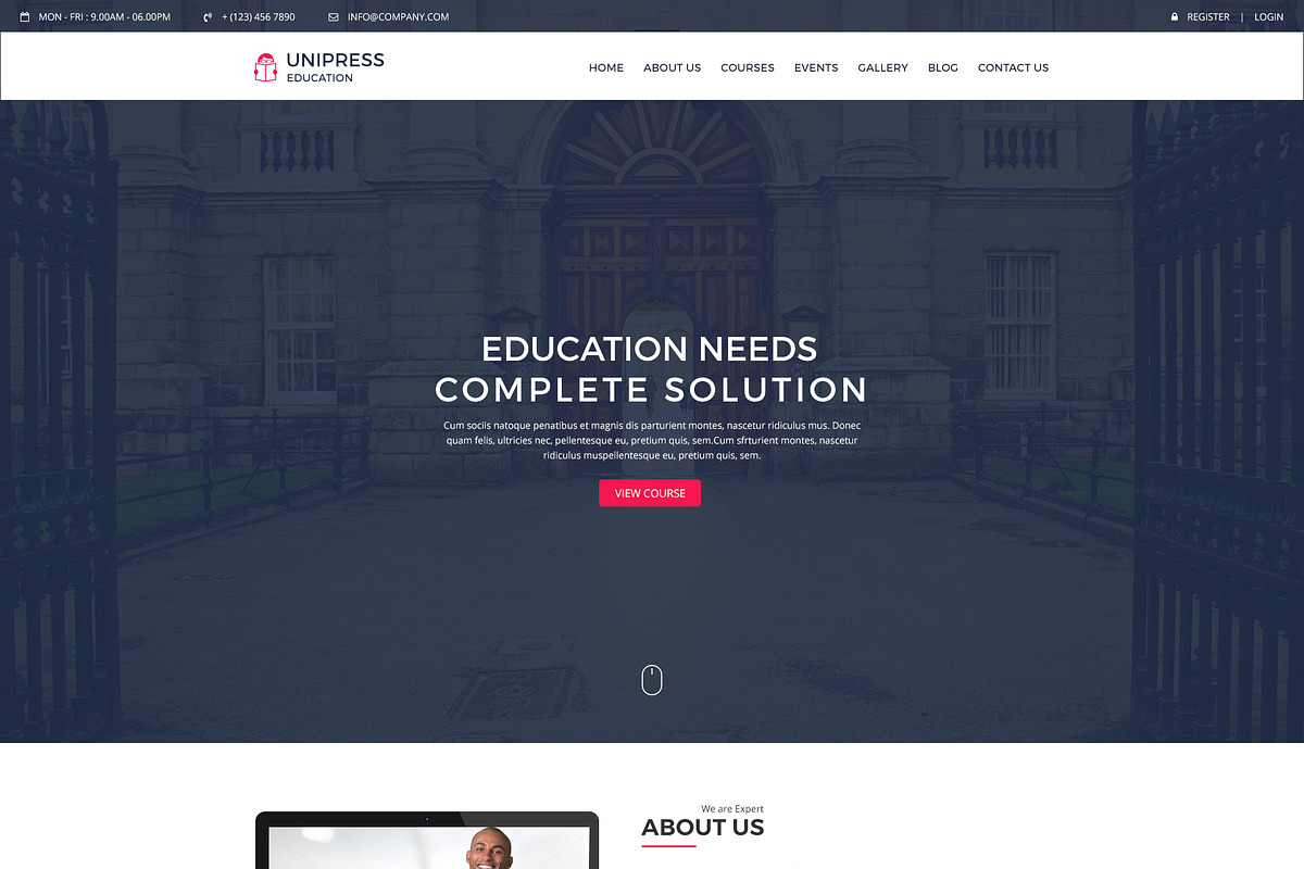 Unipress Education PSD Template, a Websites & App Template by mine-tech (Photo 17 of 22)