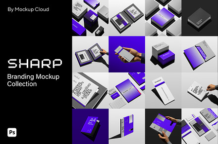 Branding Mockups / Sharp Collection, a Product Mockup by Mockup Cloud