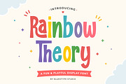 Rainbow Theory Playful Display Font, a Sans Serif Font by Bluestype Studio (Thumbnail 1 of 7)