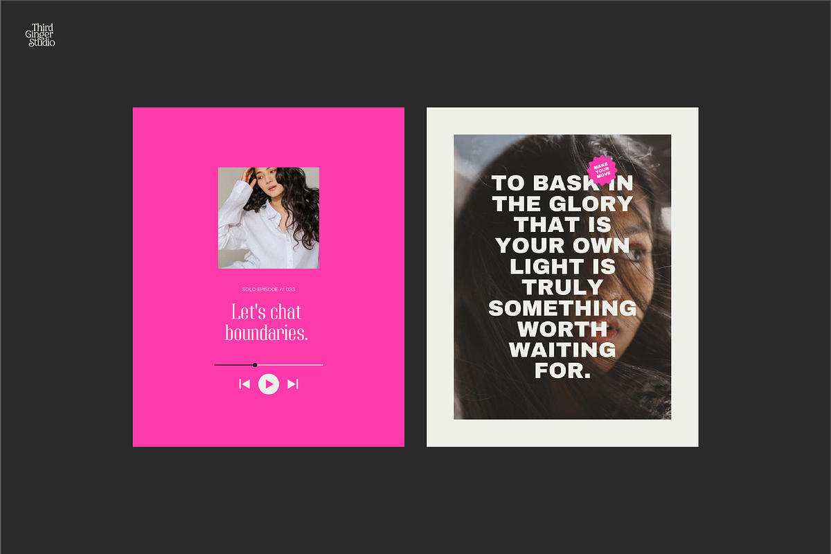 EVIE | Canva Social Media Templates, a Social Media Template by Third Ginger Studio (Photo 2 of 8)