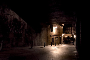 urban dark street
