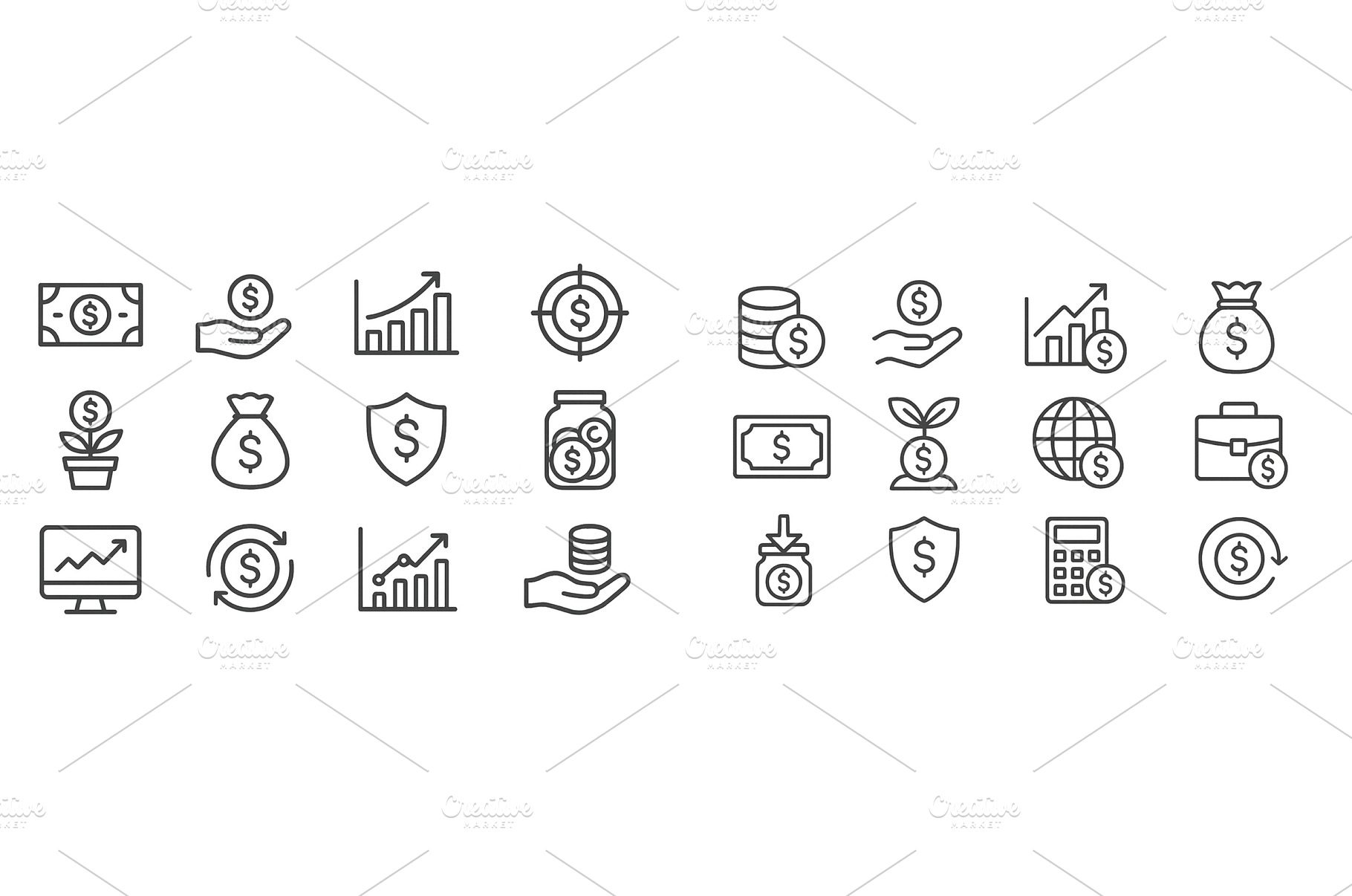 Financial icons representing, a Business Photo by ZinetroN