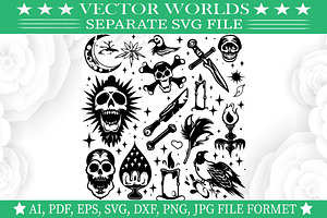 Tattoos SVG, Spooky, Tattoos SVG