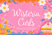 Wisteria Curls | Romantic Script, a Script Font by gafaroff studio (Thumbnail 5 of 6)