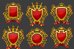 Golden Coat of Arms Set