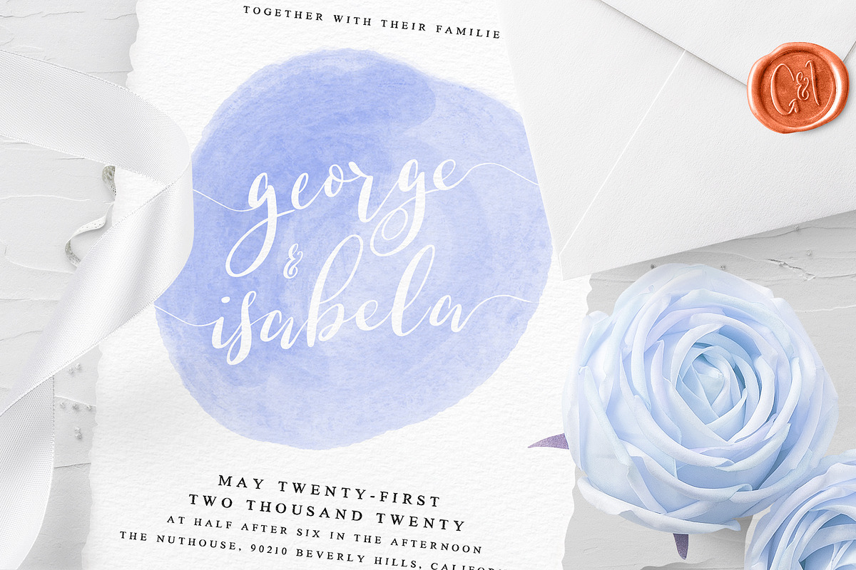 The Knot | A wedding font duo+Bonus preview 3
