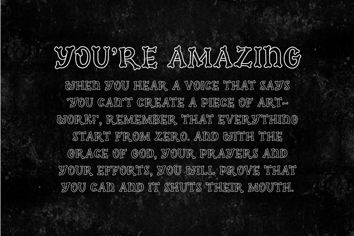 Hollaween - Halloween display font, a Handwritten Font by Mightyfire (Photo 2 of 4)