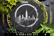 New York Logo City Skyline Urban, a Background Graphic by LaseredNinja (Thumbnail 5 of 7)