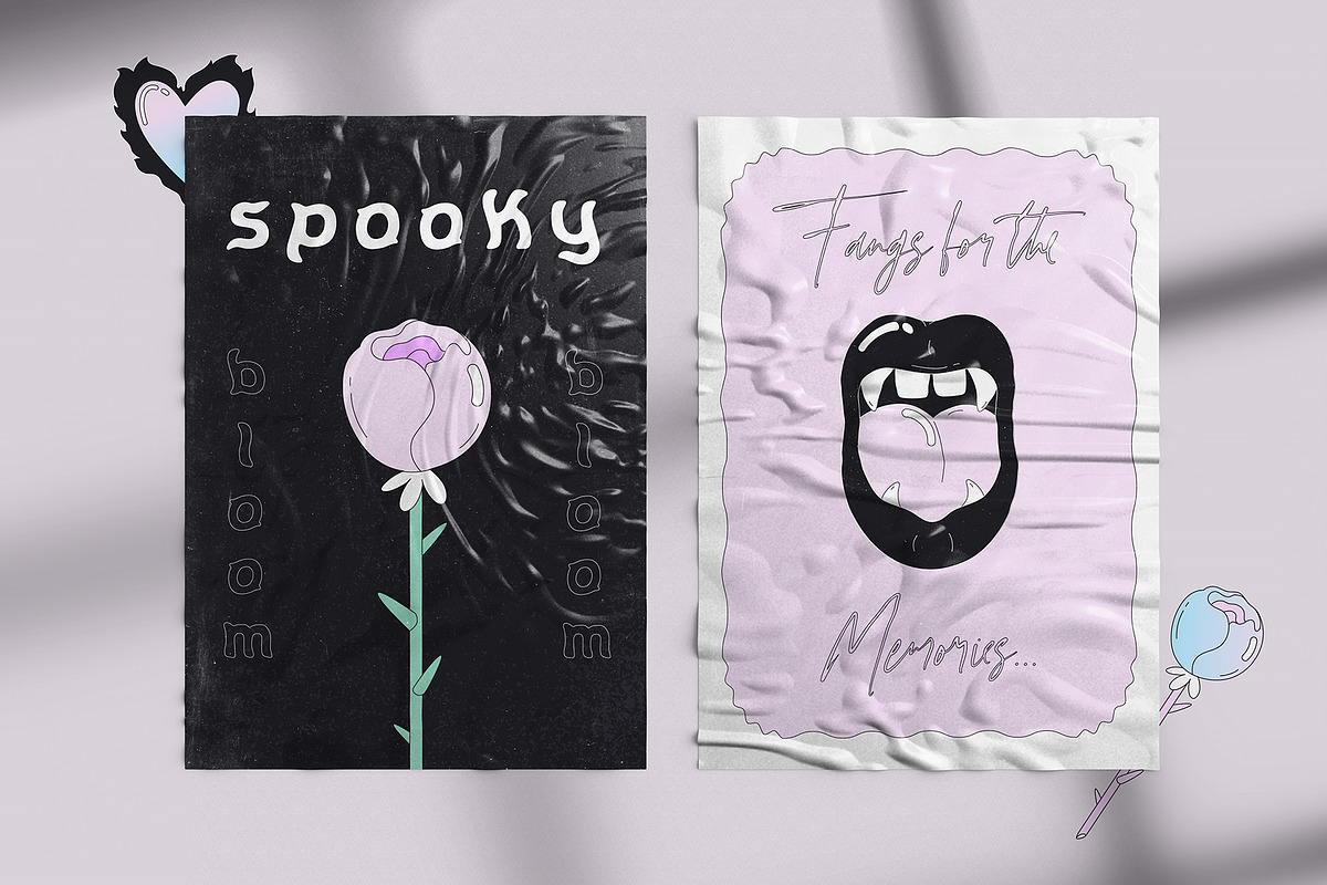 Cute Creepy Halloween Graphics, an Object Graphic by Animoon (Photo 2 of 14)