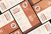 Aesthetic Brown CV Resume, a Stationery Template by Annora Studio (Thumbnail 3 of 4)
