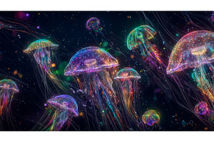 A captivating holographic display, an Animal Photo by ZinetroN
