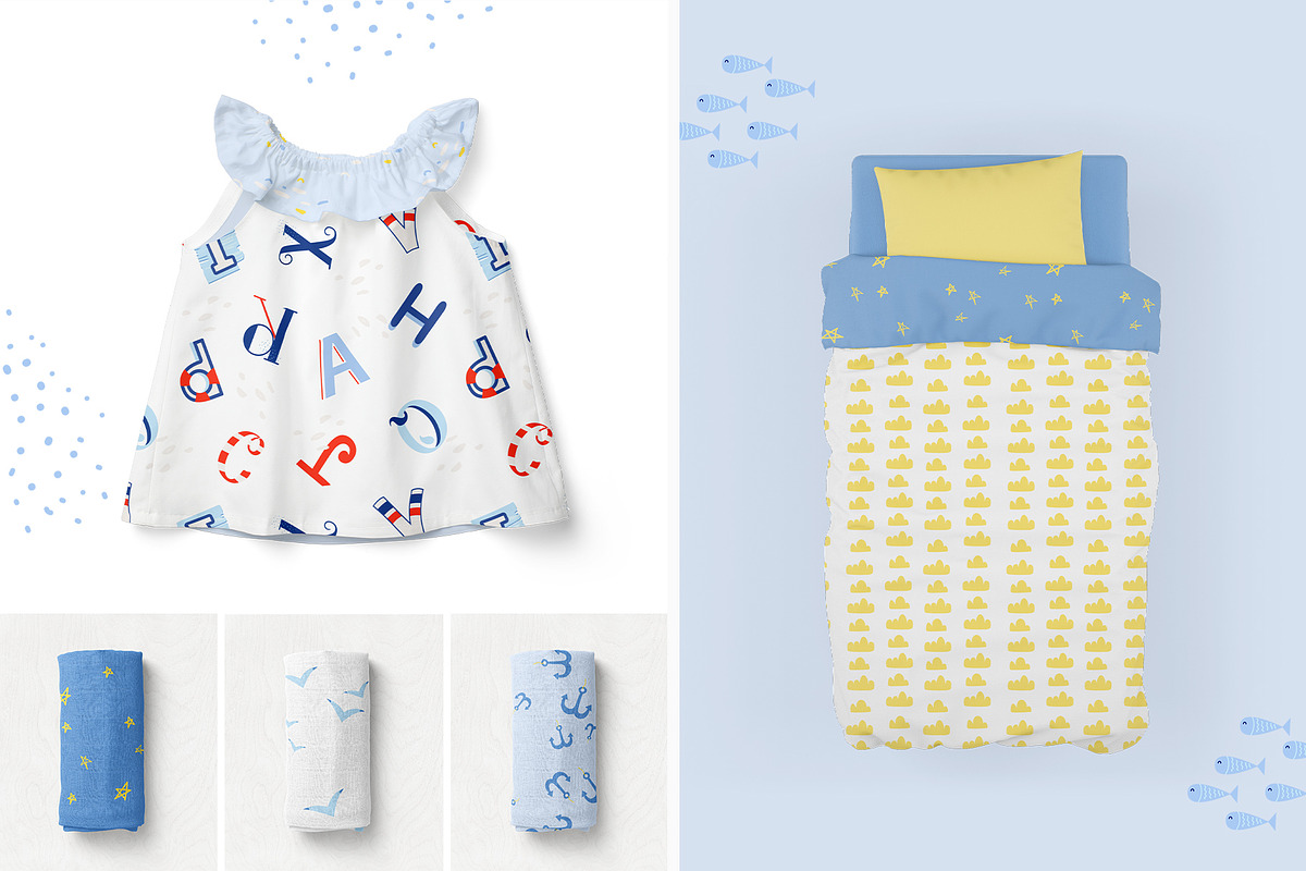 Little Sea. Patterns, Cards, ABC, an Illustration by NiKO (Photo 8 of 9)