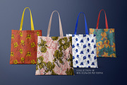 Iris Floral Seamless Patterns PSD, a Pattern Graphic by Julia M. Watercolor (Thumbnail 4 of 15)