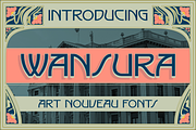 Wansura - Art Nouveau Fonts, a Sans Serif Font by Konstantine Studio (Thumbnail 1 of 3)