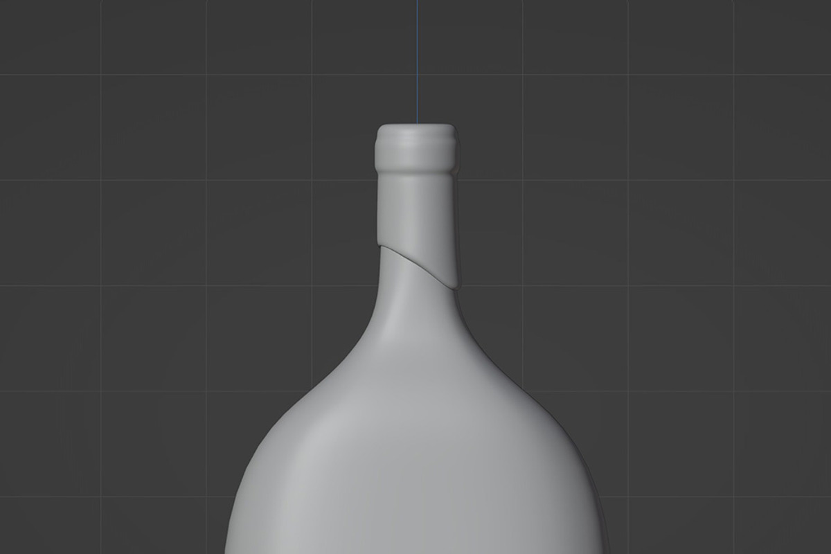 Bocksbeutel Wine Bottle 3D model, a Food & Drink 3D Model by ashleycam3ron (Photo 4 of 5)
