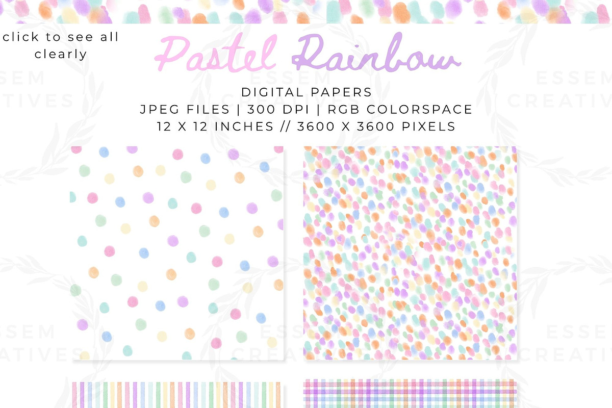 Pastel Rainbow Grandmillenial Frames, a Background Graphic by Essem Creatives (Photo 2 of 6)