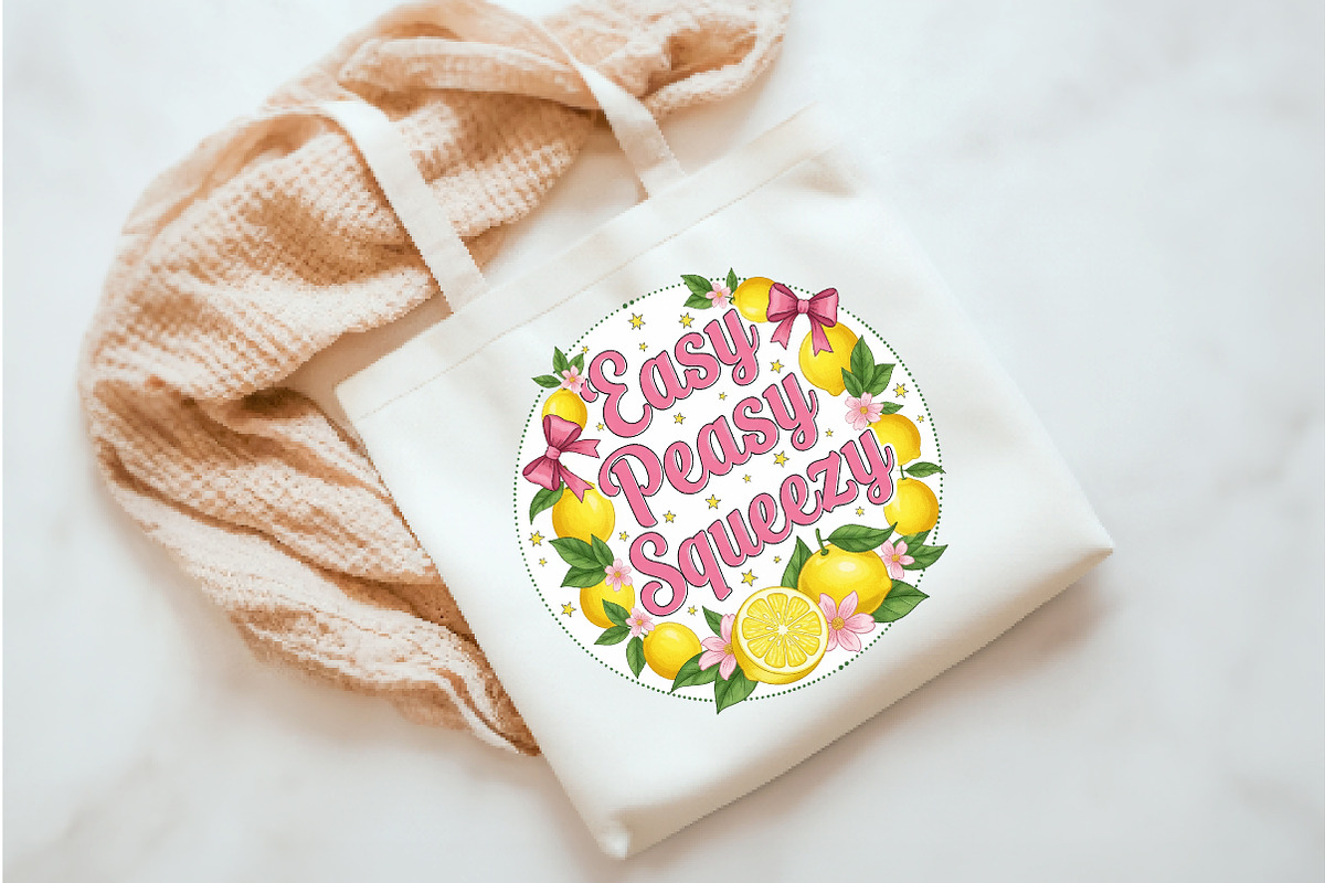 Preppy Lemon Summer Png, Lemon png, an Illustration by Watercolor design (Photo 3 of 3)