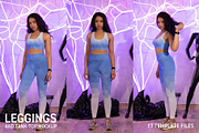 Leggings and Tank-Top Mockup, a Bottom Mockup by Freeman Studio (Thumbnail 1 of 16)