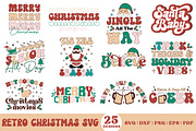 Retro Christmas SVG Bundle, a Graphic by CraftlabSVG (Thumbnail 1 of 15)