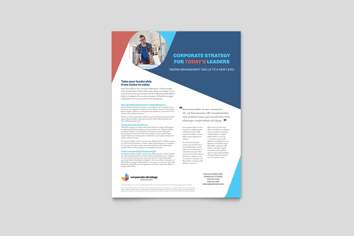 Corporate Datasheet Template, a Flyer Template by StockLayouts (Photo 3 of 5)