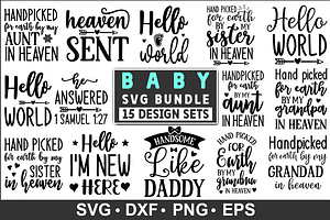 Baby Quotes SVG Bundle, New Born