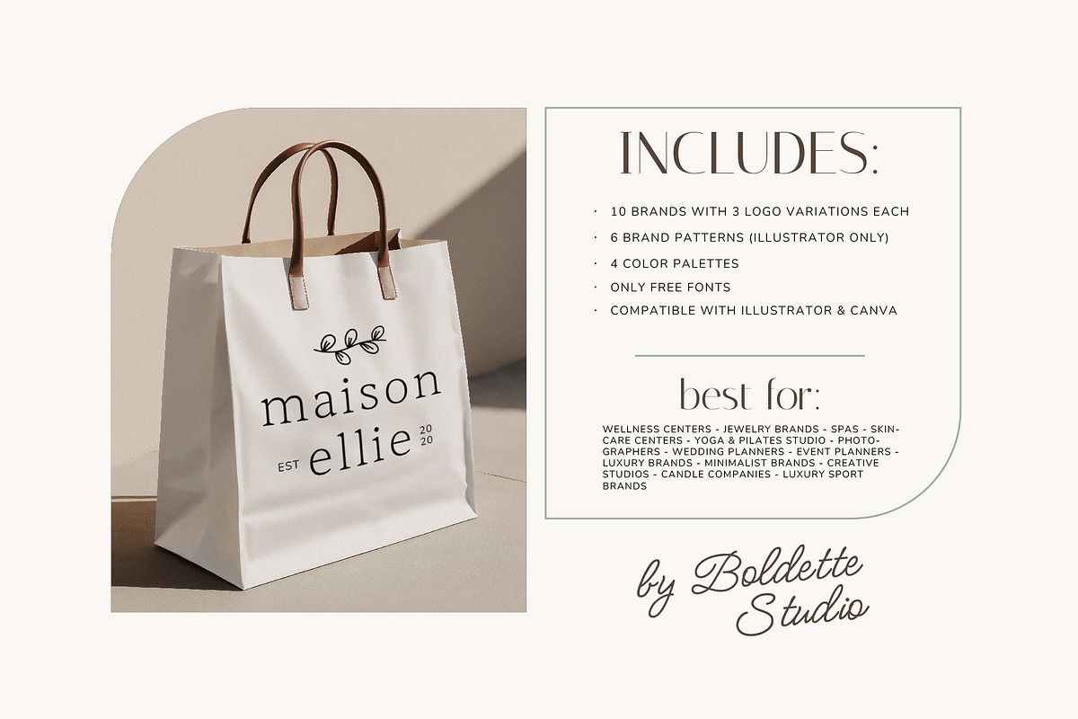 Minimalist Logos & Branding Kit preview 2