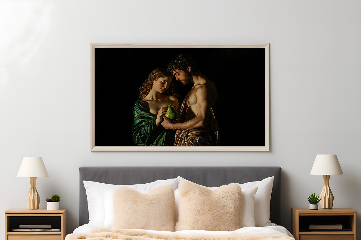 Adam & Eve with Forbidden Fruit Art, a Person Photo by PrintablesByFranklyn (Photo 2 of 8)