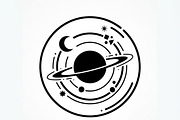 60 Planet Orbit Abstract Silhouette, an Empty State Illustration by Amazin_art (Thumbnail 9 of 17)