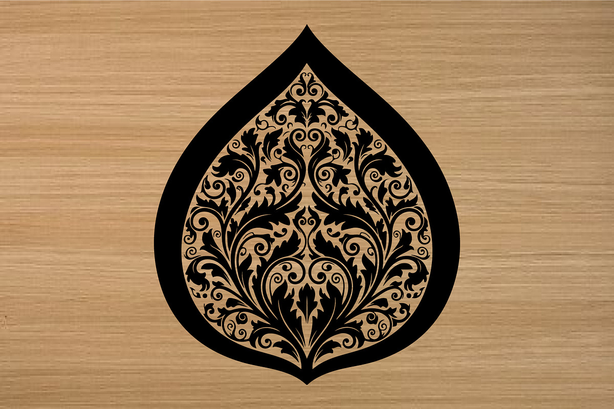 50 Floral Ornament Scroll Silhouette, an Illustration by yasushie (Photo 4 of 4)