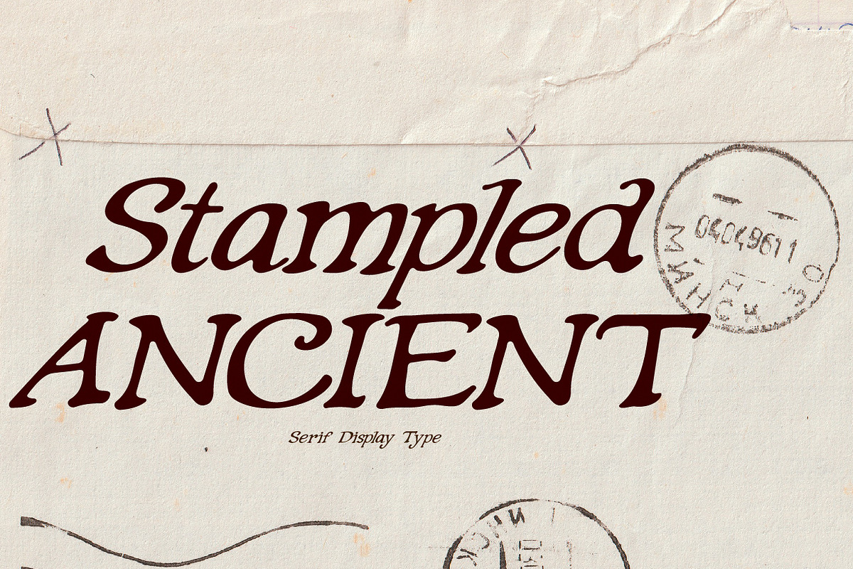 Stampled Ancient - Display Serif, a Serif Font by NuType (Photo 1 of 8)